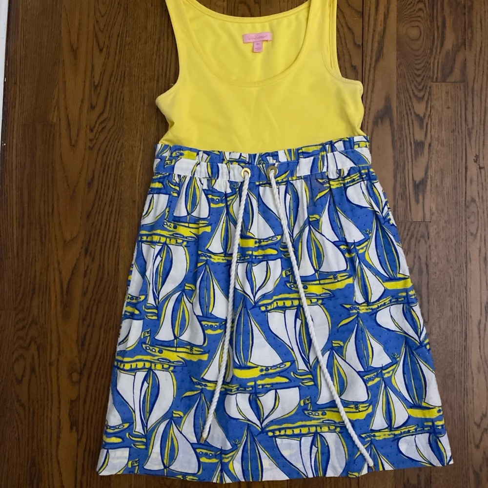 NWOT Lilly Pulitzer Nettie Mini Dress Summer sleeveless Size XS  Nautical Boats